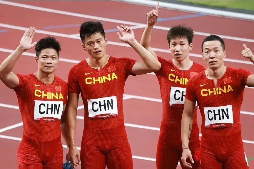 中国田径男子4×100米接力队递补获得东京奥运会铜牌！